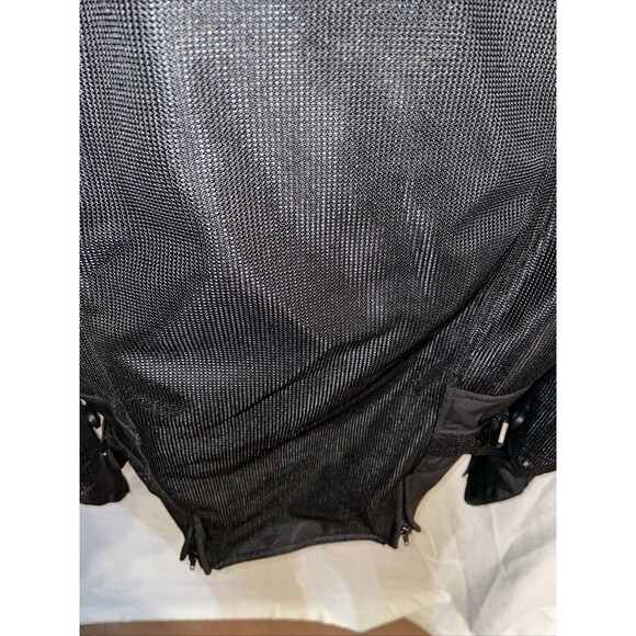 Speed & Strength Women’s Armored Motorcycle Jacket Size Medium Black Silver Zip - Picture 12 of 12